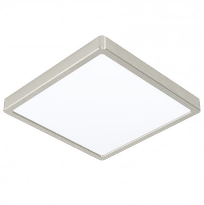 Surface-mounted Light Aluminium Satin Nickel / Plastic White - FUEVA-Z