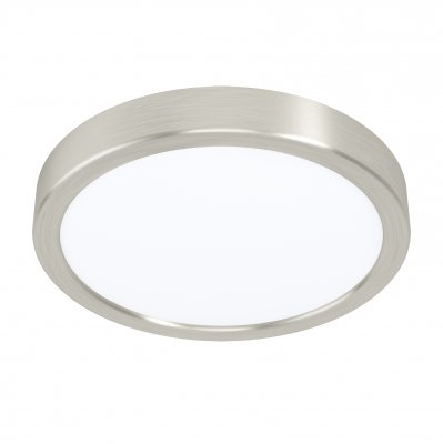 Surface-mounted Light Steel Satin Nickel / Plastic White - FUEVA 5