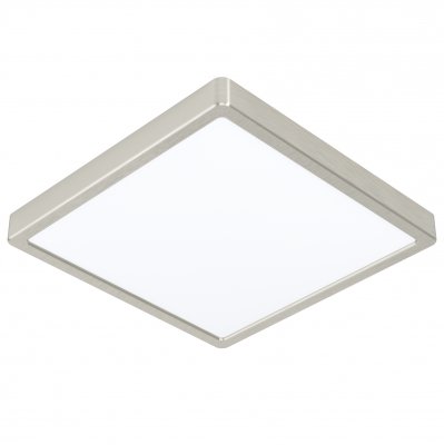 Surface-mounted Light Steel Satin Nickel / Plastic White - FUEVA 5