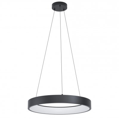 Pendant Light Steel Black / Plastic White - MARGHERA-Z