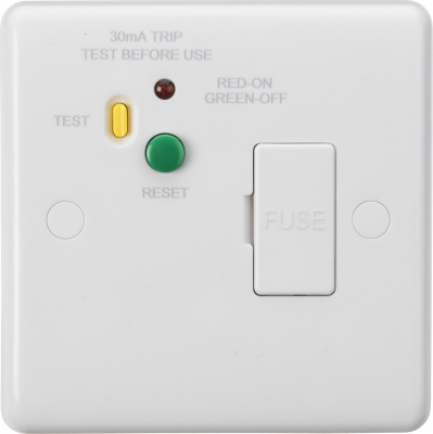 13A RCD Protected Fused Spur Unit - 30mA (Type A)