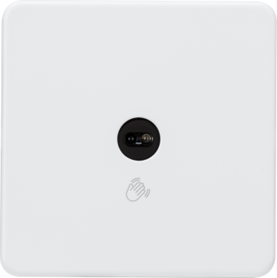 230V 1G 1-way Touchless Switch - Matt White