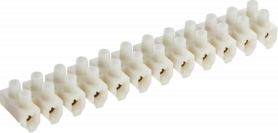 60A 12-Way Terminal Block (PA66) - Natural Colour