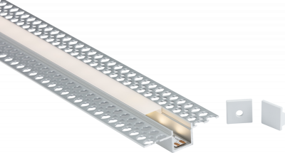 2M Aluminium Profile - Plaster-in Recessed