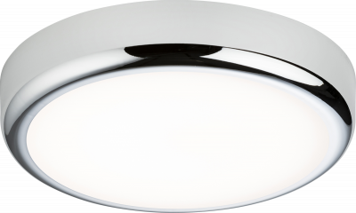 230V IP65 9W CCT Adjustable LED Bulkhead C/W Chrome Trim