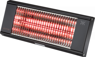 230V IP20 1.5kW shortwave Infrared heater - matt black