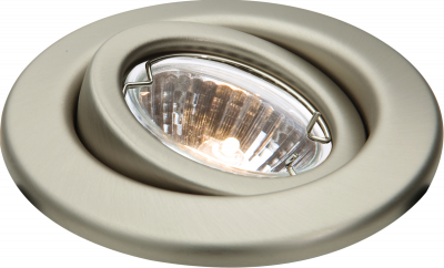 IP20 12V 50W max. L/V Brushed Chrome Gimbal Downlight