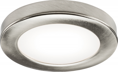 UNDKIT Single 2.5W LED Dimmable Under Cabinet Light in Brushed Chrome - 4000K