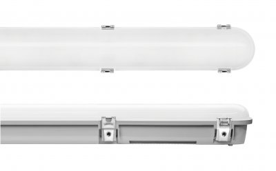 Trent 5ft Watt And CCT Switchable Non-corrosive Linear Luminaire With Built-in Emergency & Sensor