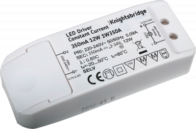 IP20 350mA 12W LED Driver - Constant Current