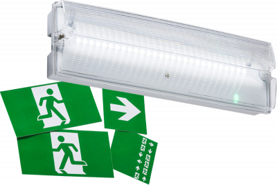 230V IP65 3W LED Emergency Bulkhead   Maintained/Non- Maintained