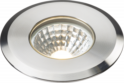 230V IP65 5W LED Stainless Steel Recessed Ground Light 3000K