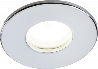 230V IP65 Fixed GU10 Fire-Rated Downlight - Chrome