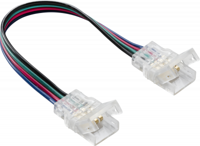 12V / 24V IP65 LED Flex Strip to Strip 150mm Connector - CCT / RGB