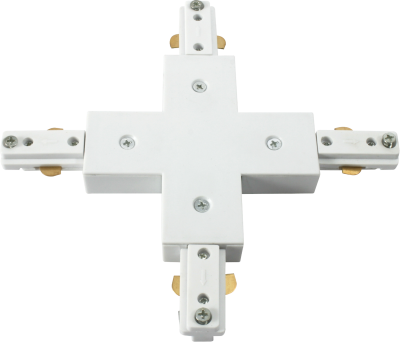 230V Track X-connector - White