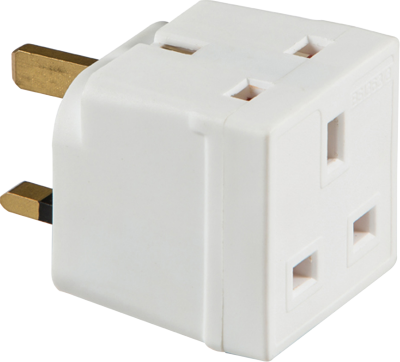 13A 2-Way Mains Unfused Adaptor