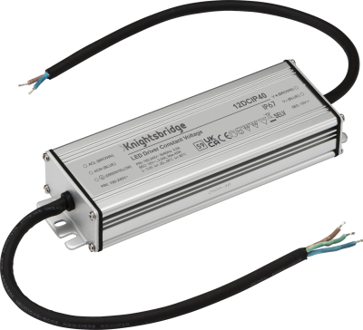 12V IP67 40W DC LED Driver - Constant Voltage