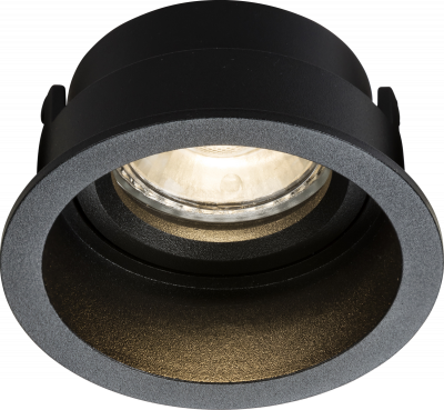 Dipa Single Fixed Round Anti-Glare Downlight Black