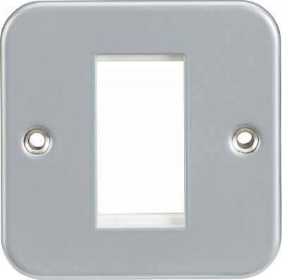 Metal Clad 1G Modular Faceplate