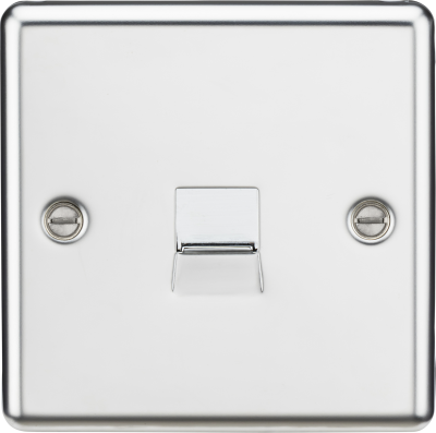 Telephone Master Outlet - Rounded Edge Polished Chrome