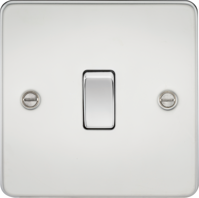 Flat Plate 10AX 1G Intermediate Switch - Polished Chrome