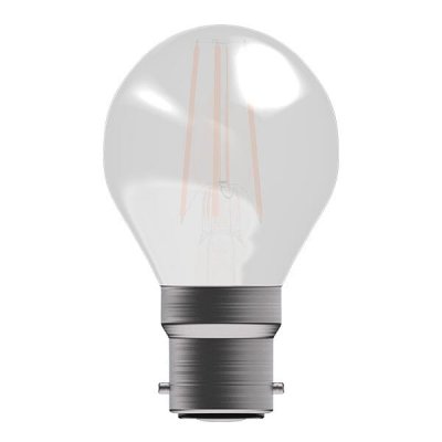 4W LED Filament Satin Round Dimmable - BC, 2700K