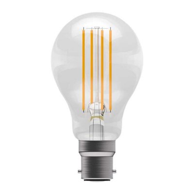 Aztex 6W LED CRI90 Filament GLS Dimmable - BC, Clear, 2200K