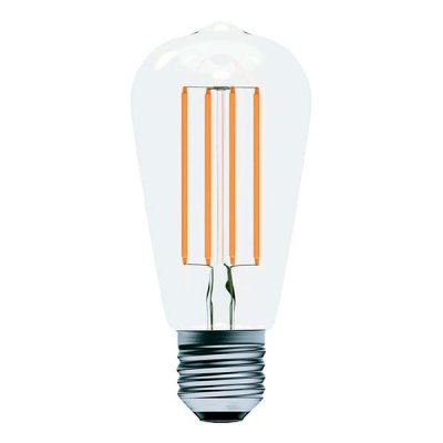 Aztex 6W LED CRI90 Filament Squirrel Cage Dimmable - ES, Clear, 2200K