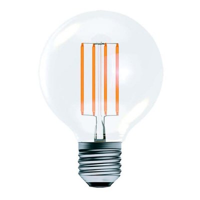 Aztex 6W LED CRI90 Filament 80mm Globe Dimmable - ES, Clear, 2200K