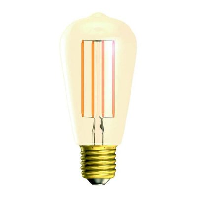 Aztex 6W LED CRI90 Vintage Squirrel Cage Dimmable - ES, Amber, 2200K