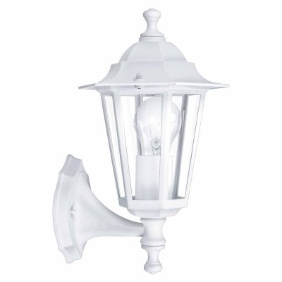 Wall Light Cast Aluminium White / Glass Clear - LATERNA 5