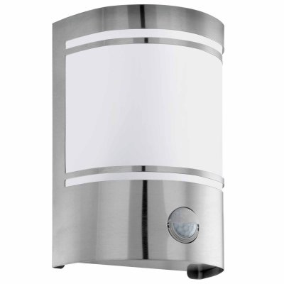 Wall Light Stainless Steel Stainless Steel / Satin Glass White - CERNO