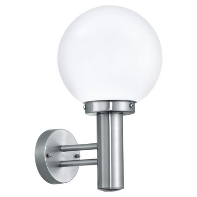 Wall Light Stainless Steel Stainless Steel / Satin Glass White - NISIA