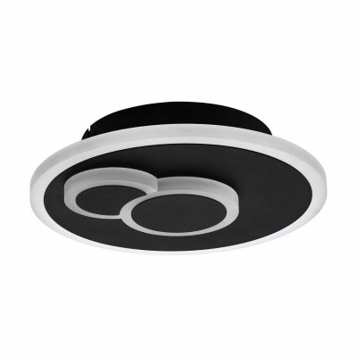 Ceiling Light Steel Black / Plastic White - CADEGAL