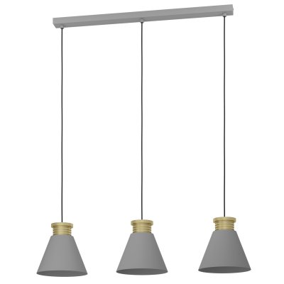 Pendant Light Steel Grey, Gold - TWICKEN