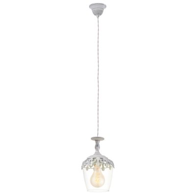 Pendant Light Steel White-patina / Glass Clear - SUDBURY