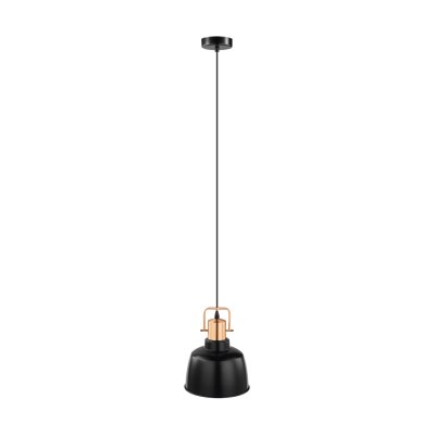 Pendant Light Steel Black, Copper - BODMIN