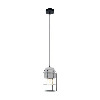 Pendant Light Steel, Concrete Black, Grey - CONSETT