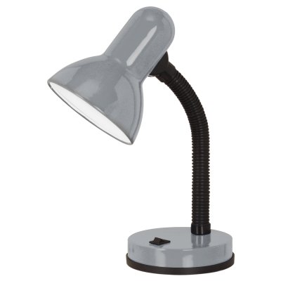 Table Light Plastic, Steel Silver - BASIC 1