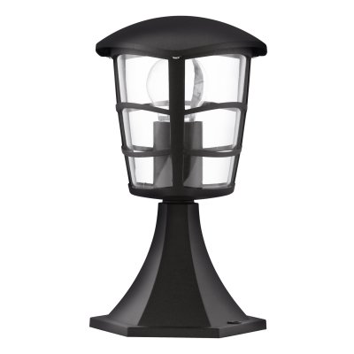 Pedestal Light Cast Aluminium Black / Plastic Clear - ALORIA