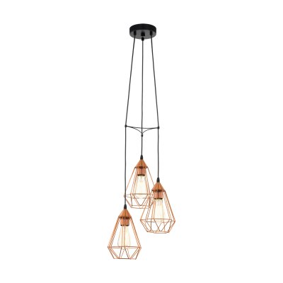 Pendant Light Steel Black / Steel Copper-coloured - TARBES