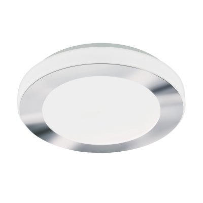 Wall / Ceiling Light Steel White, Chrome / Plastic White - LED CARPI