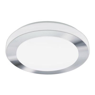 Wall / Ceiling Light Steel White, Chrome / Plastic White - LED CARPI