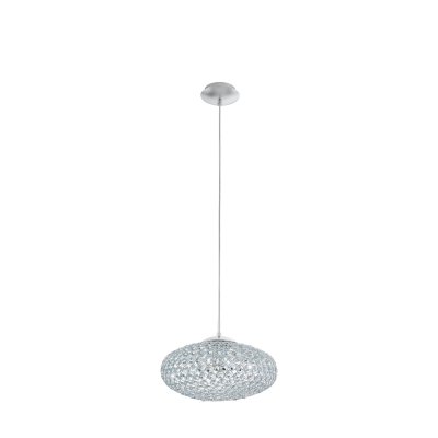 Pendant Light Steel Chrome / Brilliant Glass Clear - CLEMENTE