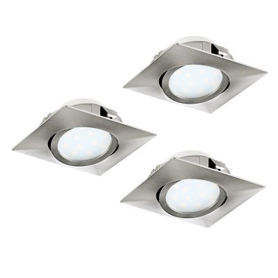 Recessed Light Plastic Satin Nickel - PINEDA