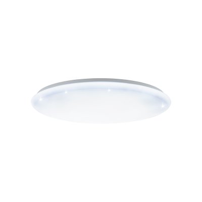 Ceiling Light Steel White / Plastic With Crystal Effect White - GIRON-S