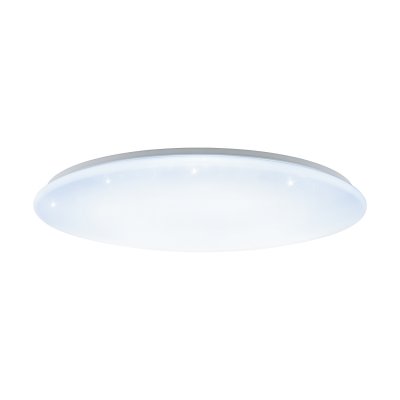 Ceiling Light Steel White / Plastic With Crystal Effect White - GIRON-S