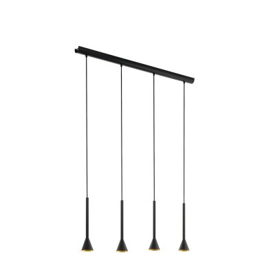 Pendant Light Steel Black, Gold - CORTADERAS