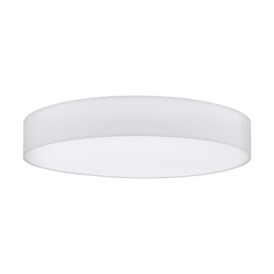 Ceiling Light Steel White / Fabric White - PASTERI