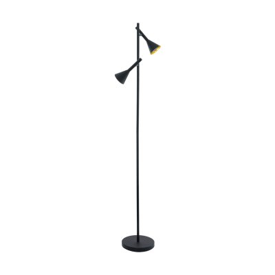 Floor Light Steel Black, Gold - CORTADERAS